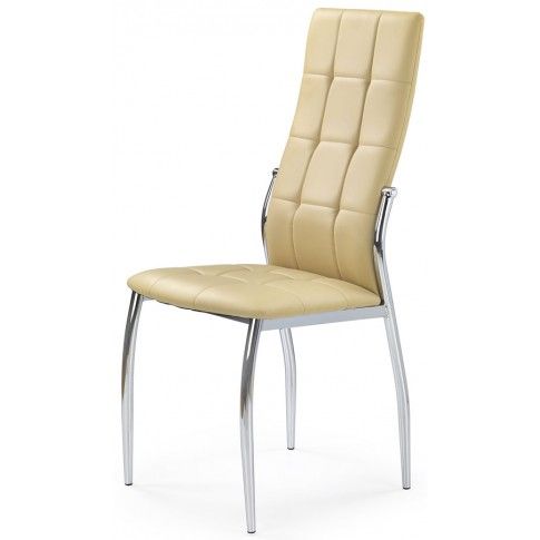 Zdjęcie produktu Krzesło pikowane nowoczesne Azrel - beżowe.