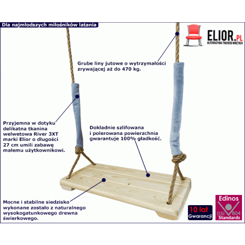 Fotografia Huśtawka dziecięca Morva - naturalna z kategorii Pokój dziecięcy