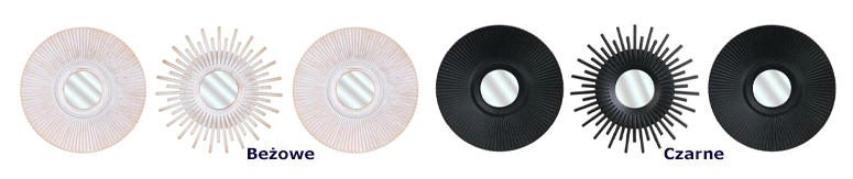 Designerskie zestawy luster Paradiso - okrągłe