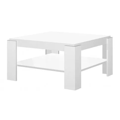 Zdjęcie produktu Minimalistyczna biała ława wysoki połysk - Migen 2X.