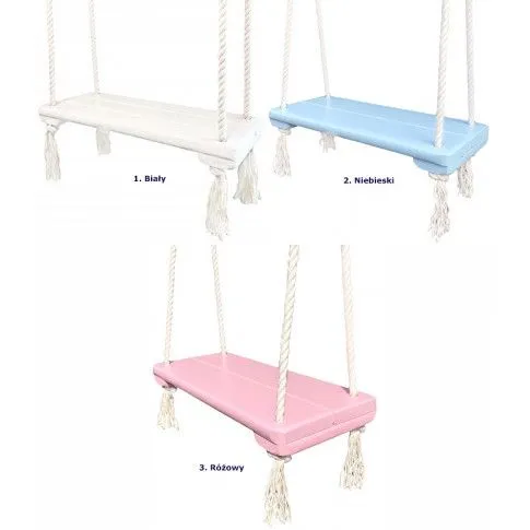 Szczegółowe zdjęcie nr 6 produktu Różowa dziecięca huśtawka dla dziewczynki - Zeirs