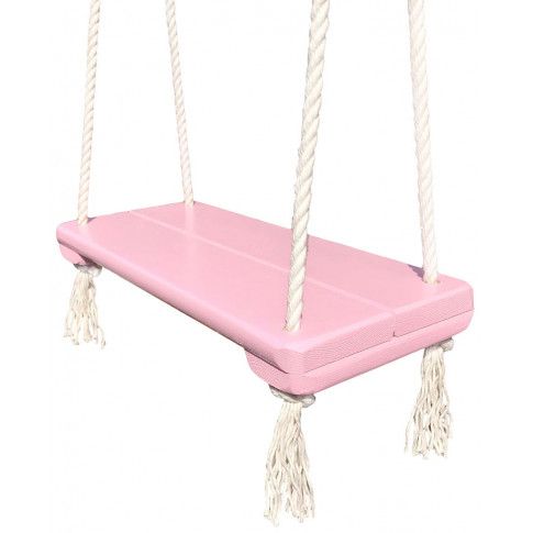 Zdjęcie produktu Różowa dziecięca huśtawka dla dziewczynki - Rino.