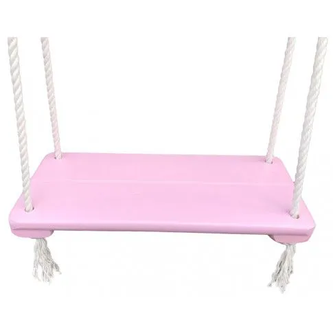 Zdjęcie drewniana huśtawka dla dziecka Zeirs różowa | Edinos.pl