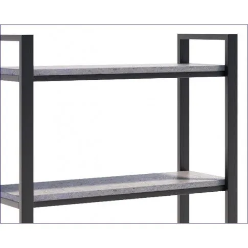 Szczegółowe zdjęcie nr 4 produktu Metalowy regał na książki Beton - Glurox 3X
