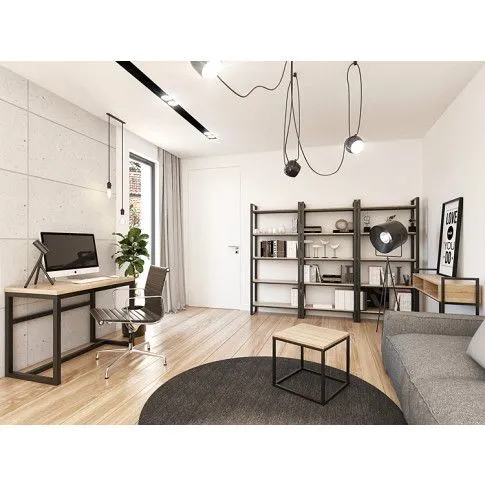 Szczegółowe zdjęcie nr 5 produktu Nowoczesny regał w stylu loft Beton - Glurox 4X