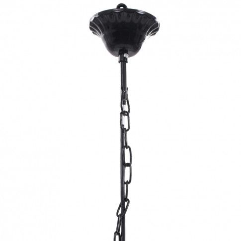 Szczegółowe zdjęcie nr 7 produktu Czarny klasyczny żyrandol świecznikowy do salonu - E959-Rokis