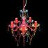 Fotografia Kolorowy świecznikowy żyrandol kryształowy - E960-Lovet z kategorii Żyrandole