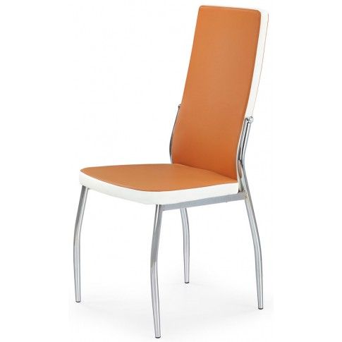 Zdjęcie produktu Krzesło tapicerowane Abrim - pomarańczowe.