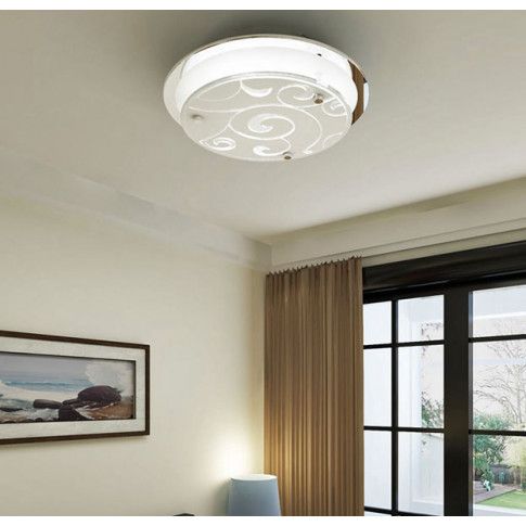 Fotografia Okrągła szklana lampa sufitowa z wzorem - E965-Millo z kategorii Lampy sufitowe