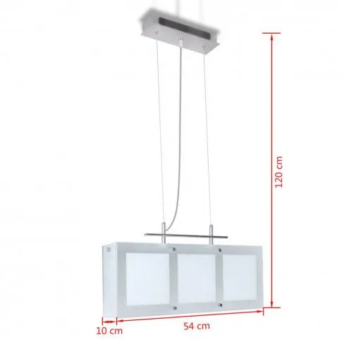Szczegółowe zdjęcie nr 6 produktu Biała lampa wisząca nad stół - E967-Relos