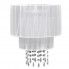 Fotografia Biała kryształowa lampa wisząca do salonu - E968-Molit z kategorii Lampy wiszące