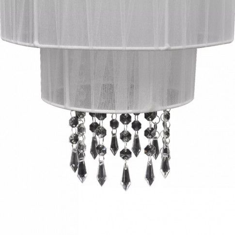 Zdjęcie biała kryształowa lampa wisząca E968-Molit - sklep Edinos.pl