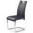 Zdjęcie produktu Krzesło na płozach tapicerowane Elrond - czarne.