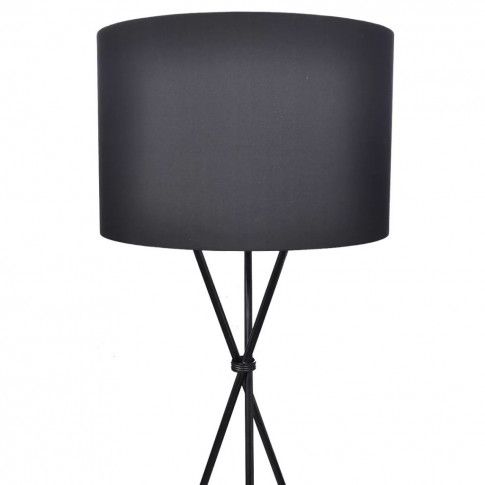Fotografia Czarna okrągła stojąca lampa podłogowa z włącznikiem - EX02-Someba z kategorii Przeznaczenie