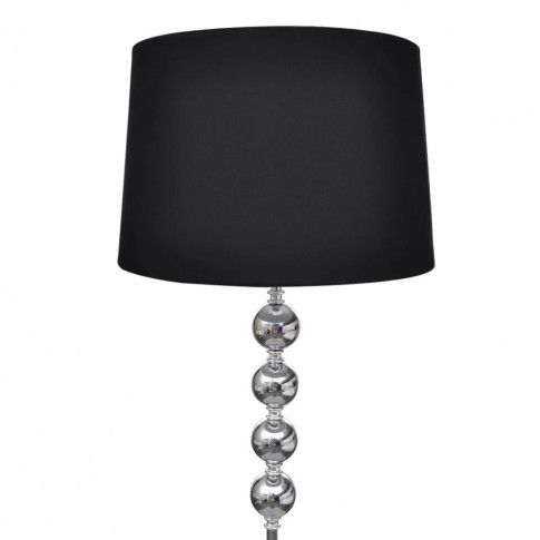 Fotografia Czarna stojąca lampa podłogowa w stylu glamour - EX03-Molva z kategorii Salon