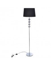 Czarna stojąca lampa podłogowa w stylu glamour - EX03-Molva w sklepie Edinos.pl