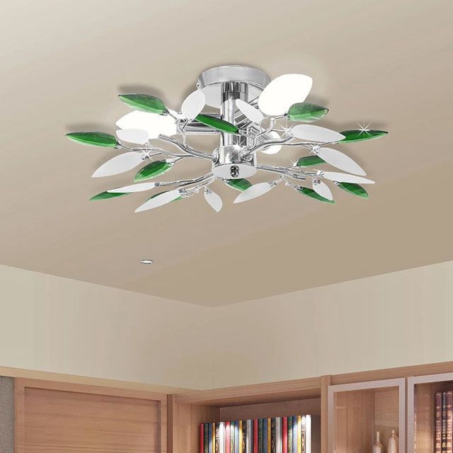 Produkt Zielona lampa sufitowa w stylu glamour - E974-Melixa