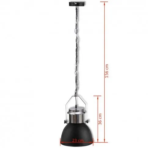 Szczegółowe zdjęcie nr 9 produktu Dwie czarne regulowane lampy wiszące loft - E984-Agito