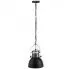 Szczegółowe zdjęcie nr 8 produktu Dwie czarne regulowane lampy wiszące loft - E984-Agito