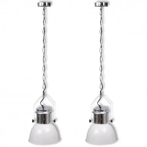 Zdjęcie białe industrialne lampy wiszące E984-Berlog | Edinos.pl