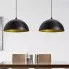 Zdjęcie zestaw czarnych okrągłych lamp wiszących E985-Olseo | Edinos.pl