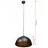 Szczegółowe zdjęcie nr 9 produktu Czarne lampy wiszące z regulacją 2 sztuki - E985-Olseo