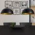 Szczegółowe zdjęcie nr 4 produktu Czarne lampy wiszące z regulacją 2 sztuki - E985-Olseo