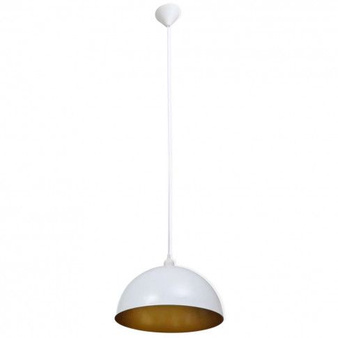 Szczegółowe zdjęcie nr 5 produktu Białe regulowane lampy wiszące 2 sztuki - E985-Noris