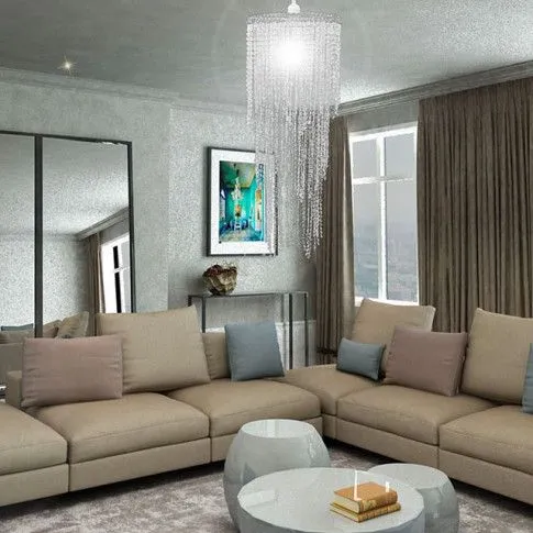 Zdjęcie kryształowa lampa wisząca do salonu E988-Pyxis | Edinos.pl