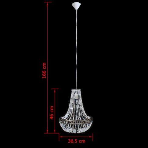 Szczegółowe zdjęcie nr 6 produktu Kryształowa szykowna lampa wisząca - E991-Merla