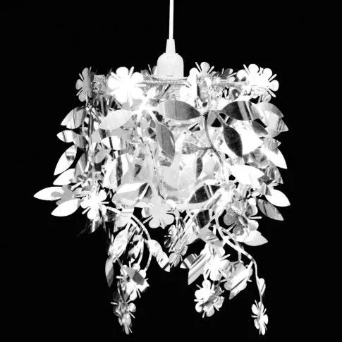 Szczegółowe zdjęcie nr 5 produktu Srebrna lampa wisząca w kształcie liści - E989-Lesoti