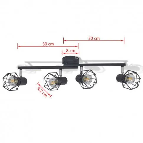 Szczegółowe zdjęcie nr 6 produktu Regulowana lampa sufitowa LED loft - EX14-Muscari