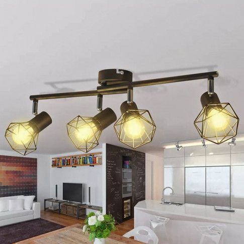 Fotografia Regulowana lampa sufitowa LED loft - EX14-Toni z kategorii Lampy sufitowe