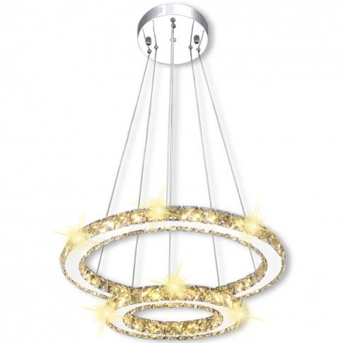 Szczegółowe zdjęcie nr 4 produktu Regulowana lampa wisząca pierścienie LED - EX12-Zelta