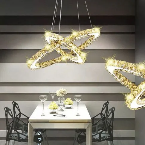 Fotografia Regulowana lampa wisząca pierścienie LED - EX12-Camaro z kategorii Kuchnia i Jadalnia