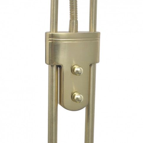 Szczegółowe zdjęcie nr 5 produktu Złota lampa podłogowa LED dwupunktowa - EX05-Notra