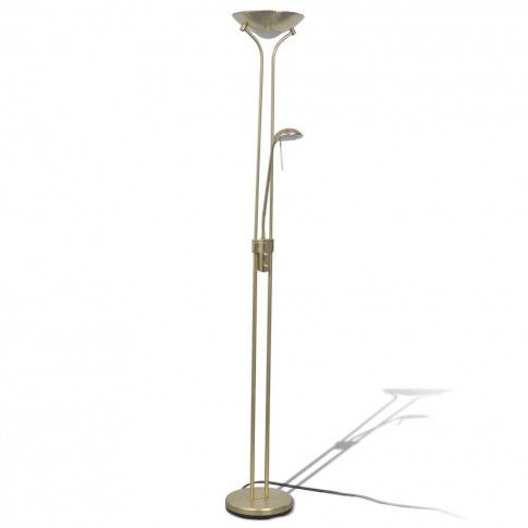Zdjęcie produktu Złota lampa podłogowa LED dwupunktowa - EX05-Notra.