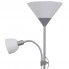 Szczegółowe zdjęcie nr 5 produktu Szara lampa podłogowa dwupunktowa - EX06-Tevila