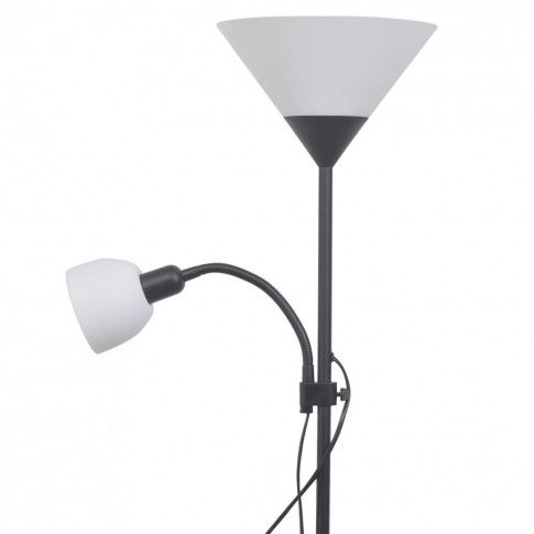 Szczegółowe zdjęcie nr 4 produktu Czarna podwójna lampa stojąca - EX06-Tevila