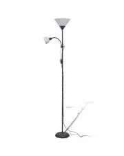 Czarna podwójna lampa stojąca do salonu - EX06-Tevila w sklepie Edinos.pl