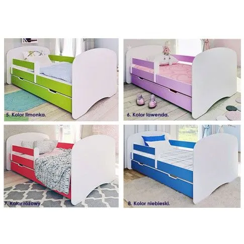 Szczegółowe zdjęcie nr 4 produktu Łóżko młodzieżowe Daho 180x90 - 11 kolorów