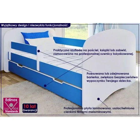 Fotografia Łóżko młodzieżowe Daho 180x90 - 11 kolorów z kategorii Pokój dziecięcy