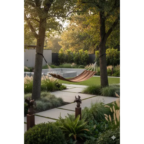 Fotografia Brązowy hamak z drążkiem  - Aurora z kategorii Huśtawki