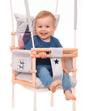 Huśtawka domowa, ogrodowa dla dzieci Taurus 3w1 - miś w sklepie Edinos.pl