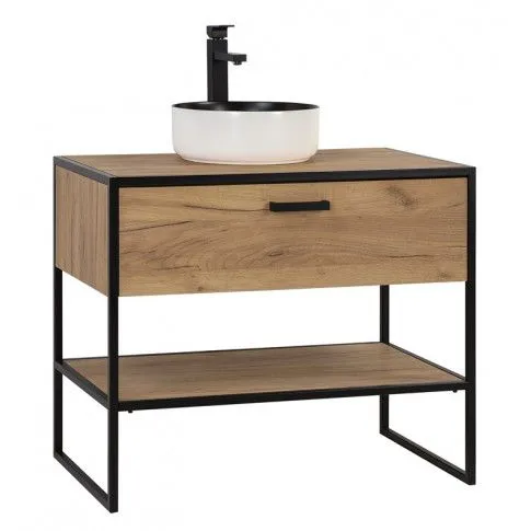 Zdjęcie industrialna szafka pod umywalkę Favero 3X 90 cm | Edinos.pl