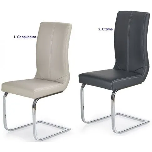 Zdjęcie czarne krzesło tapicerowane Ringi | Edinos.pl