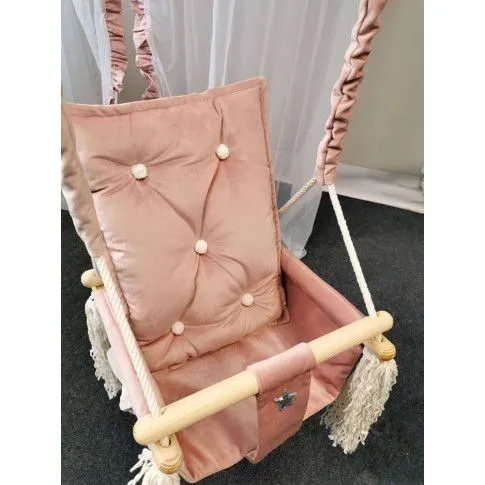 Szczegółowe zdjęcie nr 6 produktu Różowa huśtawka dla dziewczynki - Obilos