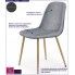 Fotografia Minimalistyczne krzesło Skoner - popielate z kategorii Krzesła wg koloru/stylu