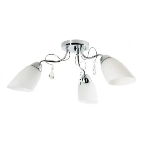 Srebrny żyrandol z kryształkami EX41-Rons