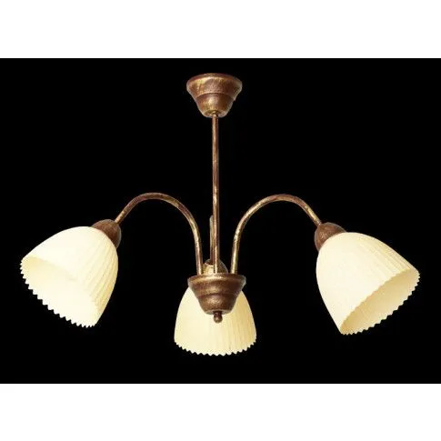 Brązowo-złoty żyrandol w stylu retro EX44-Wezuwix